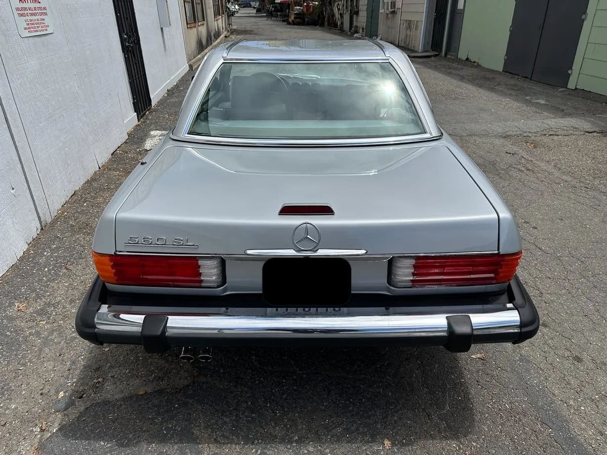 1987 Mercedes-Benz 560SL, view